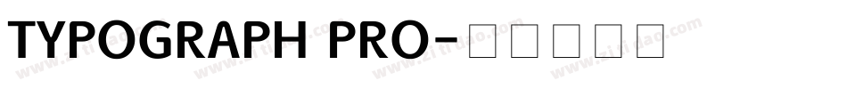 TYPOGRAPH PRO字体转换